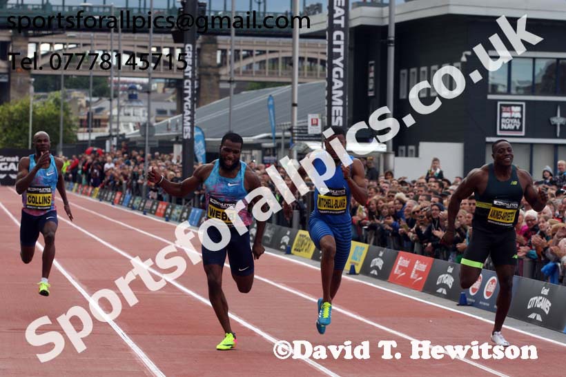 Mens 150 metres, 2017 Great North CityGames, Gateshead/Newcaste. Photo: David T. Hewitson/Sports for All Pics
